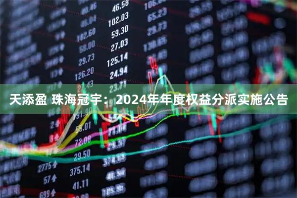 天添盈 珠海冠宇：2024年年度权益分派实施公告