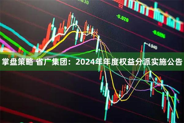 掌盘策略 省广集团：2024年年度权益分派实施公告
