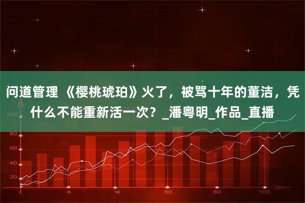 问道管理 《樱桃琥珀》火了，被骂十年的董洁，凭什么不能重新活一次？_潘粤明_作品_直播